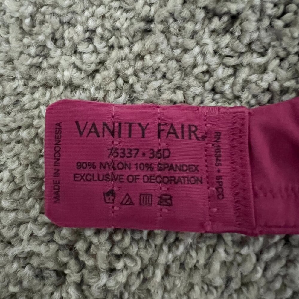 Vanity Fair Bra  Plumberry 38B 36C 38C 36D NWT - Picture 3 of 7